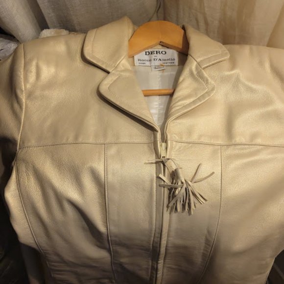 Vintage Italian Leather Jacket Dero by Rocco D'Amelio - Picture 3 of 9